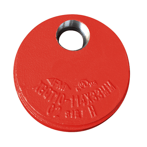 Grooved End Cap with Eccentric Hole